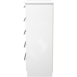 Crowndale Sherwood 5 Drawer Porcelain Matt Chest of Drawers - White - Wilko - thumbnail 4