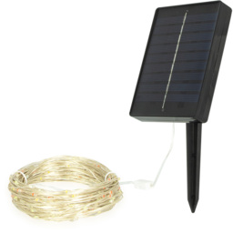 GardenKraft Multicolour 200 Micro Solar LED String Light - Size: 15 x 12.5 x 8cm - Wilko - thumbnail 3