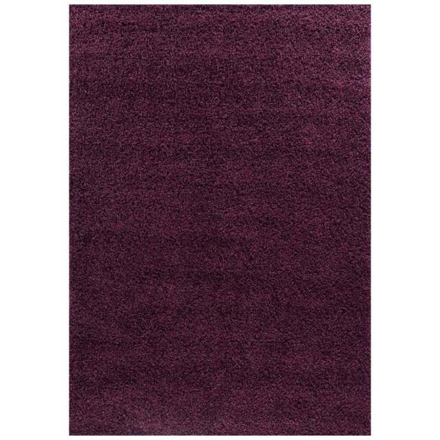 Desire Rugs Oxford Violet Plain Shaggy Rug 60 x 110cm - Wilko - image 1
