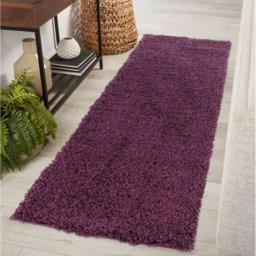 Desire Rugs Oxford Violet Plain Shaggy Rug 60 x 110cm - Wilko - thumbnail 6