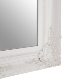 Premier Housewares Baroque Antique White Rectangular Wall Mirror 83 x 113cm - Size: 113 x 83cm - Wilko - thumbnail 5