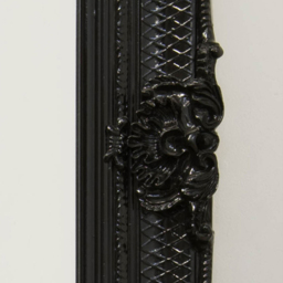 Large Black Antique Style Salon Wall Mirror Rectangle 165 x 79cm - MirrorOutlet - Wilko - thumbnail 5