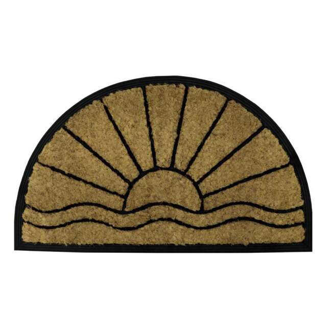JVL Comfort Half Moon Sunset Tuffscrape 40 x 70cm - Brown - JVL Homewares - Wilko - image 1