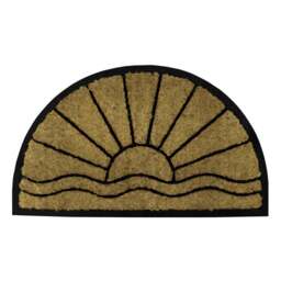 JVL Comfort Half Moon Sunset Tuffscrape 40 x 70cm - Brown - JVL Homewares - Wilko