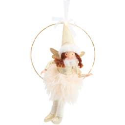 LED Hoop Sitting Fairy - Neutral - Size: 20 x 32 x 8 cm - Wilko - thumbnail 4