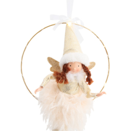 LED Hoop Sitting Fairy - Neutral - Size: 20 x 32 x 8 cm - Wilko - thumbnail 6