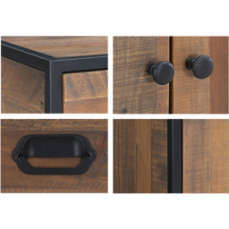 Baumhaus Ooki Open Side Table - Brown - Wilko - thumbnail 5