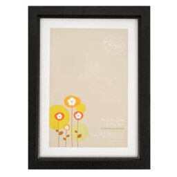 The Port. Co Gallery Black Ridged Photo Frame 7 x 5 inch - Wilko