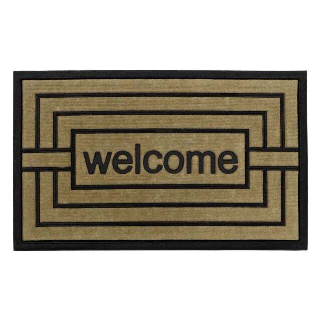 JVL Welcome Vienna Scraper Doormat 45 x 75cm - JVL Homewares - Wilko - image 1