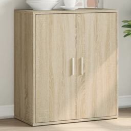 vidaXL 2 Door Sonoma Oak Sideboard - Size: 70 x 60 x 31cm - Brown - Wilko