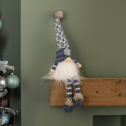 Samuel Alexander Blue Light Up Gonk with Dangly Legs and Snowflake Hat Decoration - Size: 55 x 14 x 14cm - Wilko - thumbnail 6