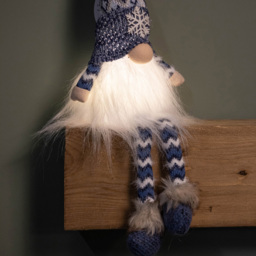 Samuel Alexander Blue Light Up Gonk with Dangly Legs and Snowflake Hat Decoration - Size: 55 x 14 x 14cm - Wilko - thumbnail 7