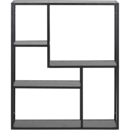 Florence Seaford 4 Shelf Black Metal Wall Shelf - Furniture To Go - Wilko - thumbnail 4
