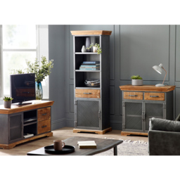 Brooklyn Malalia Single Door 2 Drawer 2 Shelf TV Unit - Brown - Wilko - thumbnail 7