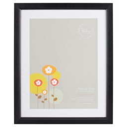 The Port Co Gallery Black Ridged Photo Frame 14 x 11 inch - Size: 10 x 8 Inch - The Port. Co Gallery - Wilko