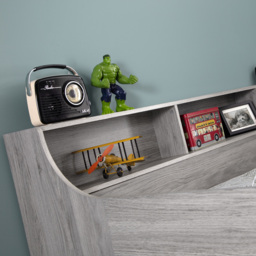Julian Bowen Jupiter Grey Oak Mid Sleeper with Storage - Size: Single - Wood - Wilko - thumbnail 6