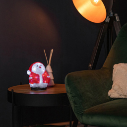 Samuel Alexander Acrylic Santa LED Christmas Decoration - Size: 18 x 19 x 19cm - Red - Wilko - thumbnail 7