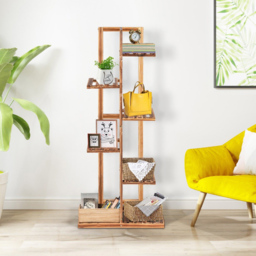 Costway 6 Tier Wooden Multifunctional Plant Stand - Size: 131 x 21 x 6cm - Cream - Wilko - thumbnail 5