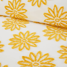 Alyssa Tufted Duvet Set Ochre and White/Single - Wilko - thumbnail 4