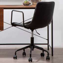 Premier Housewares Forbes Black Swivel Office Chair - Size: 46 x 59 x 90cm - Interiors by Premier - Wilko