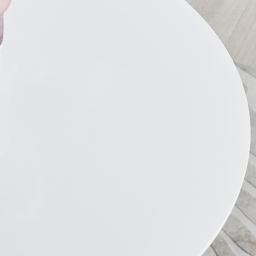 Furniturebox Arona 4 Seater Round Dining Table White High Gloss and Gold - Wilko - thumbnail 3