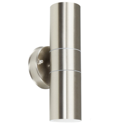 ValueLights Silver Outdoor Wall Up Down Light - Size: 23 x 10 x 10cm - Wilko
