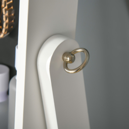 HOMCOM White LED Light Lockable Mirrored Jewellery Cabinet - Size: 17 x 44 x 118cm - Wilko - thumbnail 5