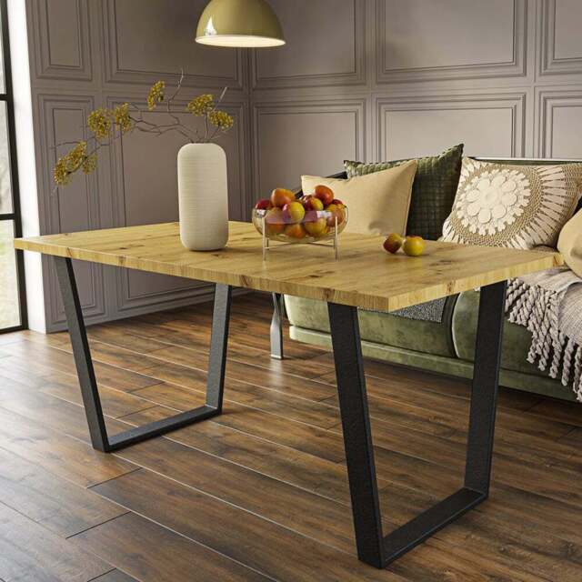 Shefa Louisville 6 Dining Table Artisan Oak - Size: 6 Seater - Wilko - image 1