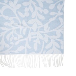 Aria Jacquard Foliage Throw Blue - Divante - Wilko - thumbnail 7