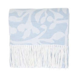 Aria Jacquard Foliage Throw Blue - Divante - Wilko - thumbnail 4