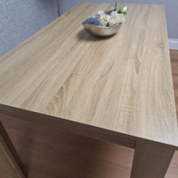 Kosy Koala 4 Seater Faux Leather Gem Pattern Dining Set Oak Effect and White - Multi - Wilko - thumbnail 5