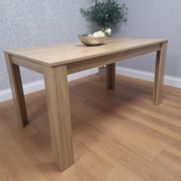Kosy Koala 4 Seater Faux Leather Gem Pattern Dining Set Oak Effect and White - Multi - Wilko - thumbnail 4