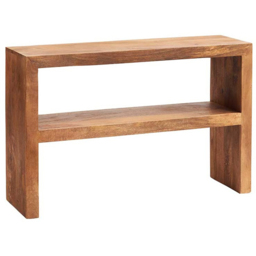 Brooklyn Napoli Toko Single Shelf Light Mango Console Table - Brown - Wilko - thumbnail 3