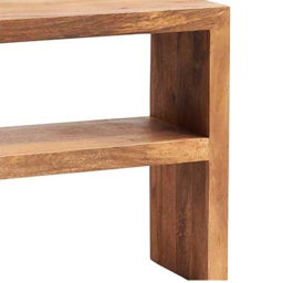 Brooklyn Napoli Toko Single Shelf Light Mango Console Table - Brown - Wilko - thumbnail 4