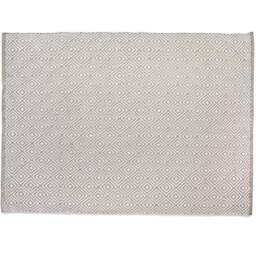 Hug Rug Natural Woven Diamond Rug 120 x 170cm - Cream - Wilko - thumbnail 1