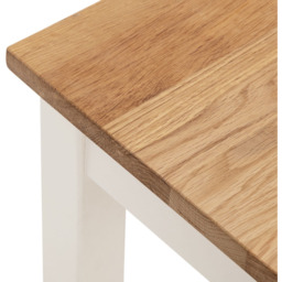 Julian Bowen Coxmoor Ivory and Oak Console Table - Size: 30 x 90 x 80cm - Cream - Wilko - thumbnail 6