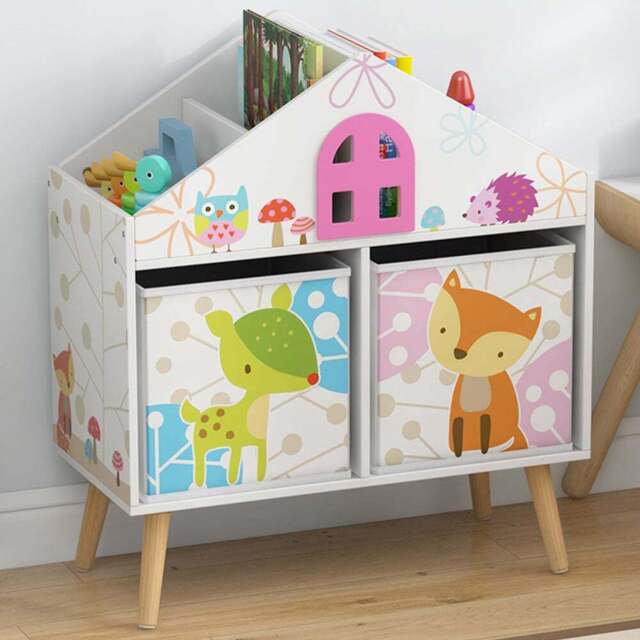 Costway 2 Shelf White House Shaped Bookshelf - Size: 73.7 x 40.6 x 17.78cm - Wilko - image 1