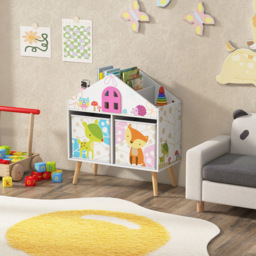 Costway 2 Shelf White House Shaped Bookshelf - Size: 73.7 x 40.6 x 17.78cm - Wilko - thumbnail 4