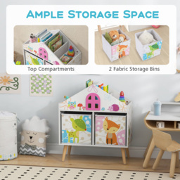 Costway 2 Shelf White House Shaped Bookshelf - Size: 73.7 x 40.6 x 17.78cm - Wilko - thumbnail 5