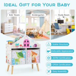 Costway 2 Shelf White House Shaped Bookshelf - Size: 73.7 x 40.6 x 17.78cm - Wilko - thumbnail 6