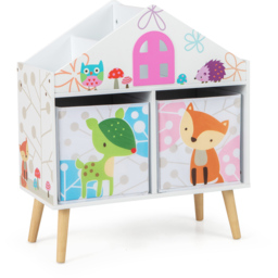 Costway 2 Shelf White House Shaped Bookshelf - Size: 73.7 x 40.6 x 17.78cm - Wilko - thumbnail 3