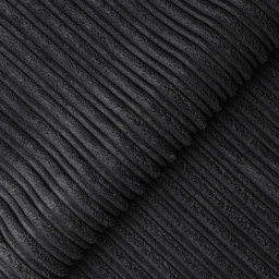 Luxor 4 Seater Black Jumbo Cord Full Back Sofa Suite - Wilko - thumbnail 5
