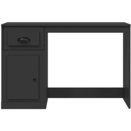 vidaXL Single Door Single Drawer Computer Desk Black - Size: 75 x 115 x 50cm - Wilko - thumbnail 6
