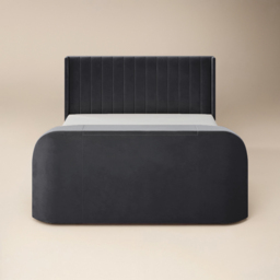 Flair Fallon Super King Size Grey Velvet TV Side Lift Ottoman Bed - Wilko - thumbnail 4