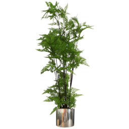 Leaf Polished Silver Metal Planter 20 x 18cm - Size: 18 x 20 x 20cm - Wilko - thumbnail 7