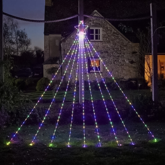 Marco Paul Multicolour LED Shooting Star 3m - Size: 30 x 50 x 6cm - Wilko - image 1