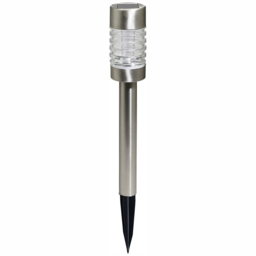 Luxform 2 Pack LED Solar Torino Post Light - Size: 7.5 x 7.5 x 58cm - Silver - Wilko