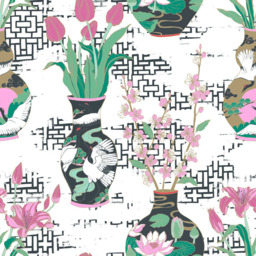 furn. Ishiko Double Multicolour Floral Duvet Cover Set - White - Wilko - thumbnail 5