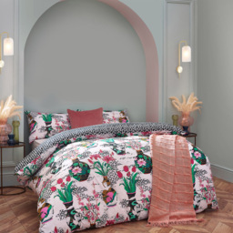 furn. Ishiko Double Multicolour Floral Duvet Cover Set - White - Wilko - thumbnail 7