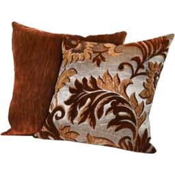 Serene Swirls Chocolate Cushion Cover - Size: 43 x 43cm - Brown - Wilko